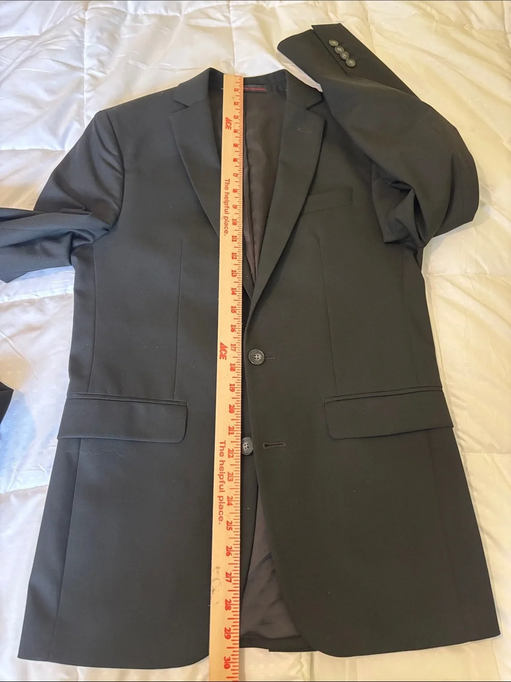 Lord & Taylor 1670 Men's Black Two-Piece Suit